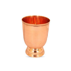 Pure Copper 2 Wine Glass Tumbler with 4 Shot Jiggers Glass, Barware Set, Best for Parties
